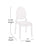 Flash Furniture Revna Crystal Wide Ghost Chairs, Set Of 4, Clear