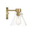 Designers Fountain Willow Creek 7.5" 1Lt Wall Sconce, Gold/Clear