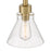 Designers Fountain Willow Creek 1 Light Pendant, Gold/Clear