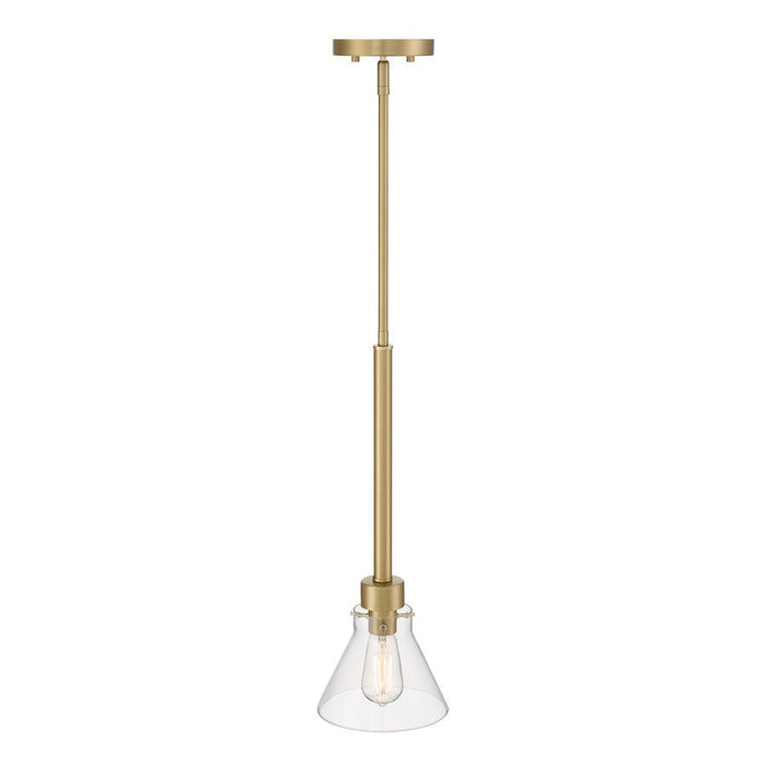 Designers Fountain Willow Creek 1 Light Pendant, Gold/Clear