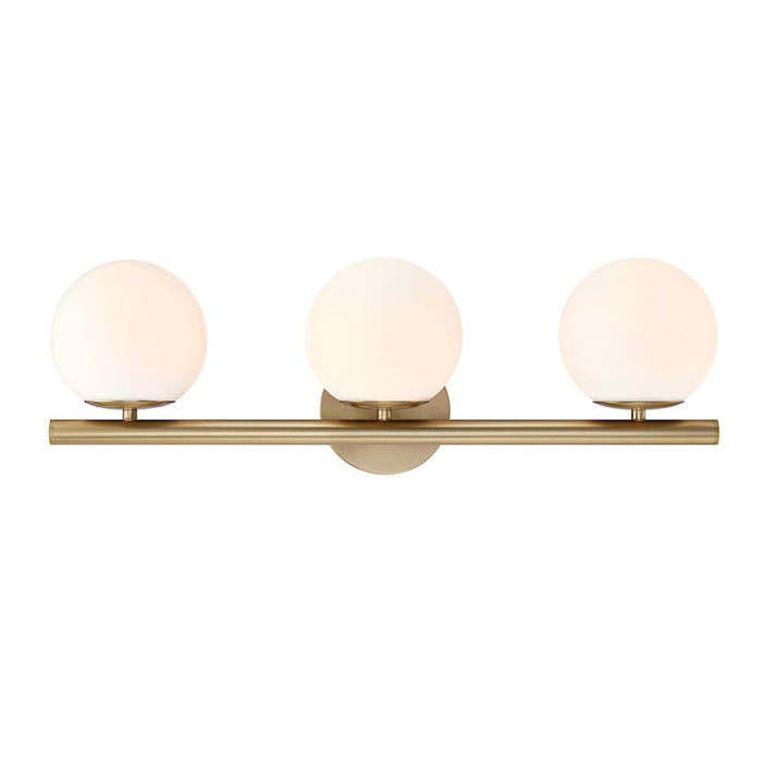 Designers Fountain Crown Heights 3 Light Vanity, Gold/Etched Opal - D252C-3B-BG