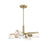 Designers Fountain Latitude 24" 4 Light Chandelier, Gold/Clear - D279M-4CH-BG