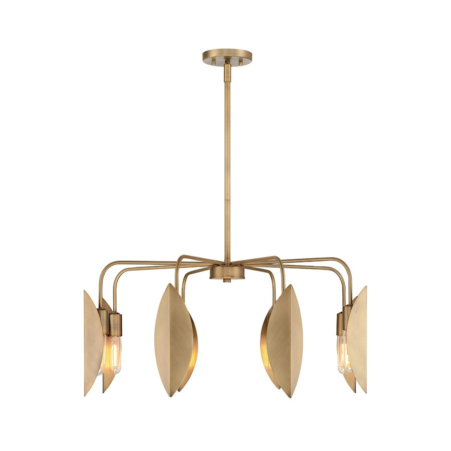 Designers Fountain Eden 30" 8 Light Chandelier, Brass/Metal - D280M-8CH-OSB