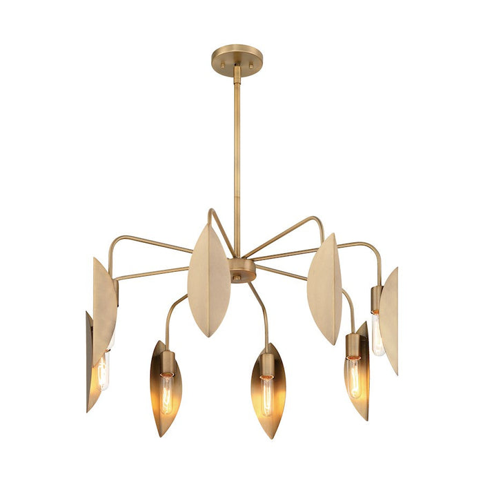 Designers Fountain Eden 30" 8 Light Chandelier, Brass/Metal