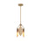 Designers Fountain Eden 8.5" 3 Light Pendant, Brass/Metal