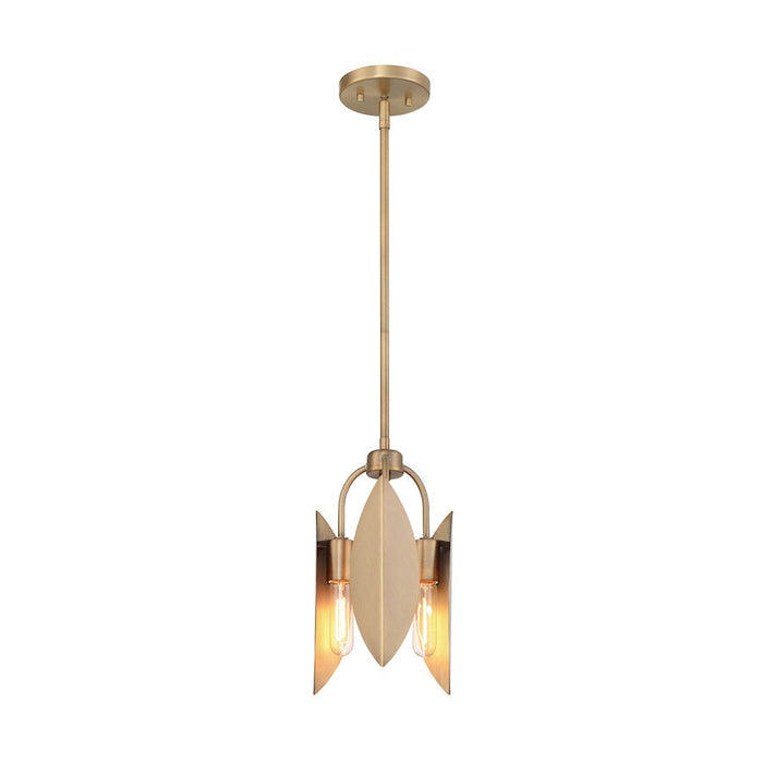 Designers Fountain Eden 8.5" 3 Light Pendant, Brass/Metal