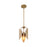 Designers Fountain Eden 8.5" 3 Light Pendant, Brass/Metal