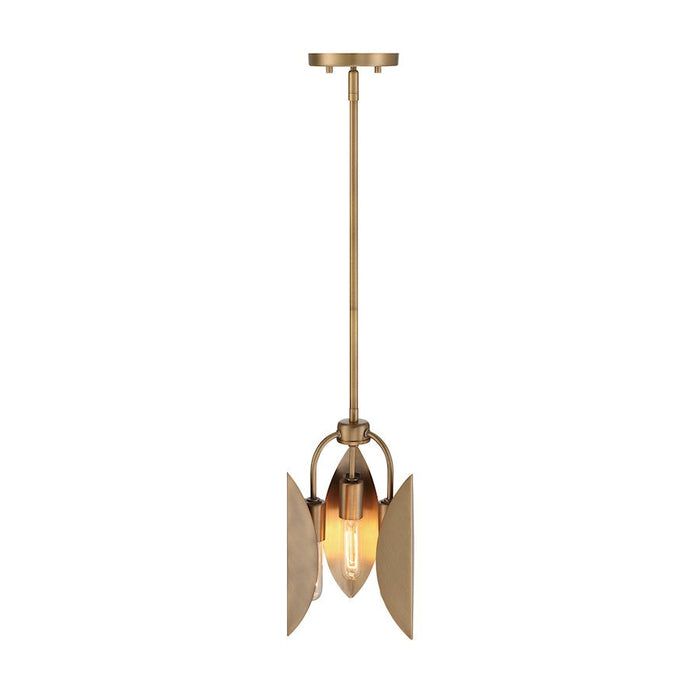 Designers Fountain Eden 8.5" 3 Light Pendant, Brass/Metal