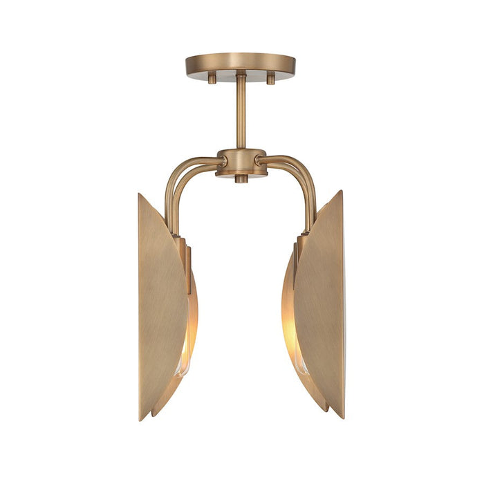 Designers Fountain Eden 12.25" 4Lt Semi Flush Mount, Brass/Metal