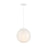 Designers Fountain Circo 12" 1 Light Pendant, White/White Art - D282M-11P-MW