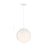 Designers Fountain Circo 1 Light Pendant, White/White Art