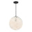 Designers Fountain Circo 1 Light 14.75" Pendant, Black/White Art