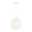 Designers Fountain Circo 14" 1 Light Pendant, White/White Art - D282M-14P-MW