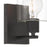 Designers Fountain Vibrato 7.5" 1 Light Wall Sconce, Black/Clear