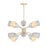 Designers Fountain Biba 28.5" 10 Light Chandelier, Gold