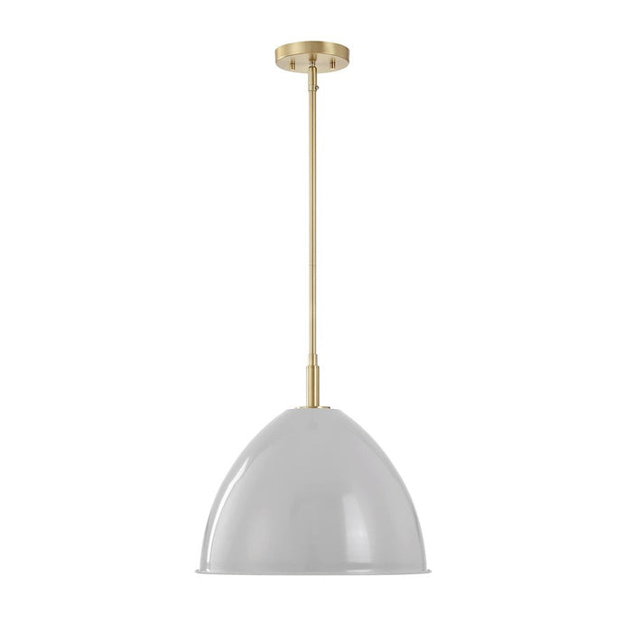 Designers Fountain Biba 15" 1 Light Pendant, Gold/Grey Sky - D287M-15P-BG