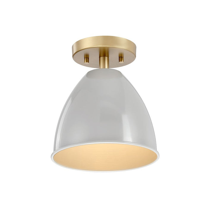 Designers Fountain Biba 8.25" 1Lt Semi Flush Mount, Gold