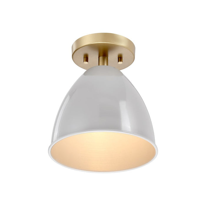 Designers Fountain Biba 8.25" 1Lt Semi Flush Mount, Gold