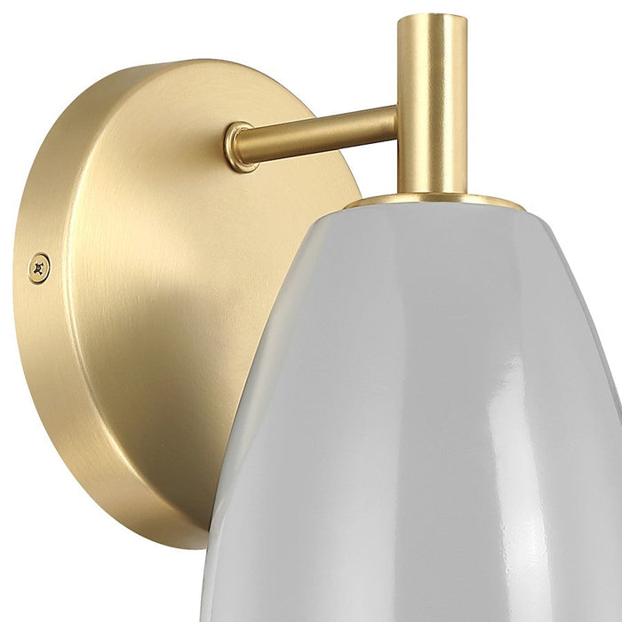 Designers Fountain Biba 8" 1 Light Wall Sconce, Gold