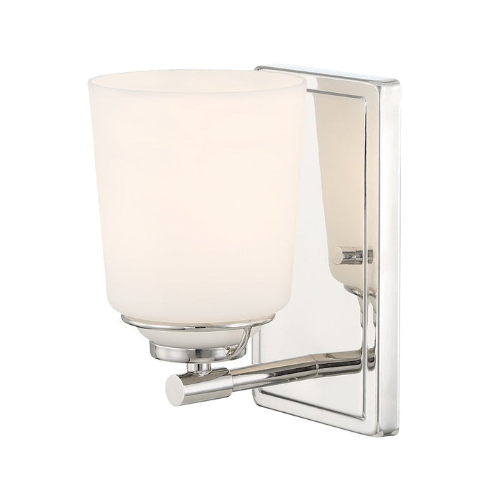 Designers Fountain Stella 8" 1Lt Wall Sconce, Nickel/Etched Opal - D291M-WS-PN