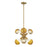 Designers Fountain Gambit 7" 6 Light Pendant, Gold - D293M-7P-BG