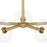 Designers Fountain Litto 26.25" 5 Light Chandelier, Gold/Clear