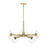 Designers Fountain Litto 26.25" 5 Light Chandelier, Gold/Clear