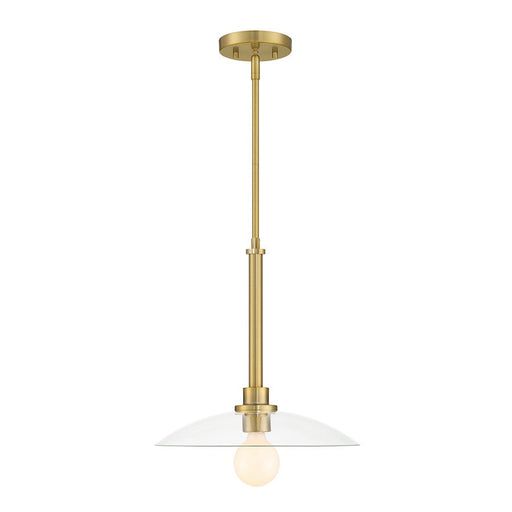 Designers Fountain Litto 14" 1 Light Pendant, Gold/Clear - D294M-14P-BG