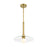 Designers Fountain Litto 14" 1 Light Pendant, Gold/Clear