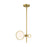 Designers Fountain Teatro Pendant, Gold/Etched Opal