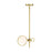 Designers Fountain Teatro Pendant, Gold/Etched Opal