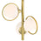 Designers Fountain Teatro Pendant, Gold/Etched Opal