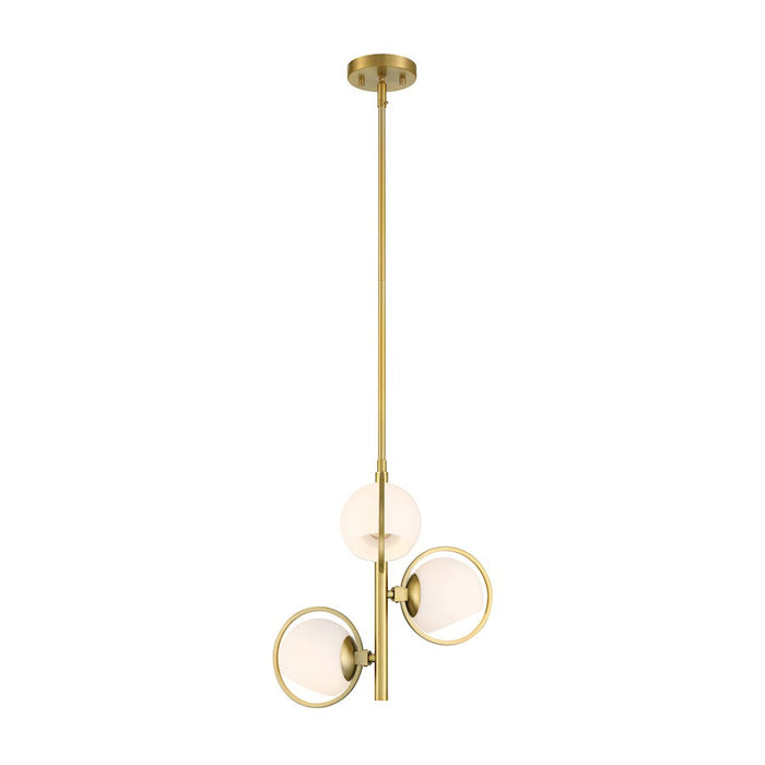 Designers Fountain Teatro Pendant, Gold/Etched Opal