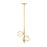 Designers Fountain Teatro Pendant, Gold/Etched Opal