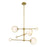 Designers Fountain Teatro 28" 3Lt Chandelier, Gold/Etched Opal - D296C-3CH-BG