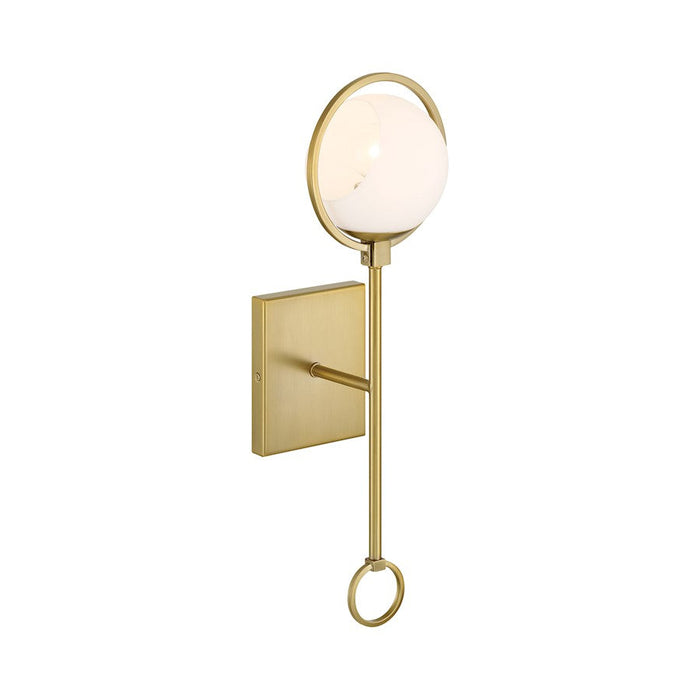 Designers Fountain Teatro 20" 1Lt Wall Sconce, Gold/Etched Opal