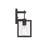 Designers Fountain Preston 1Lt Wall Lantern, Black/Clear