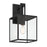 Designers Fountain Preston 1Lt Wall Lantern, Black/Clear