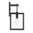 Designers Fountain Preston 1Lt Wall Lantern, Black/Clear