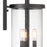 Designers Fountain Otto Wall Lantern, Black/Clear Seedy