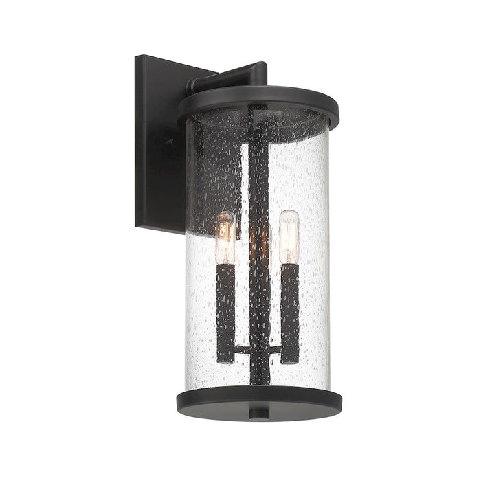 Designers Fountain Otto Wall Lantern, Black/Clear Seedy