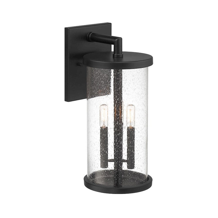 Designers Fountain Otto Wall Lantern, Black/Clear Seedy