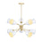 Designers Fountain Biba 28.5" 10 Light Chandelier, Gold