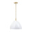 Designers Fountain Biba 15" 1 Light Pendant, Gold/Ice Mist - D300M-15P-BG