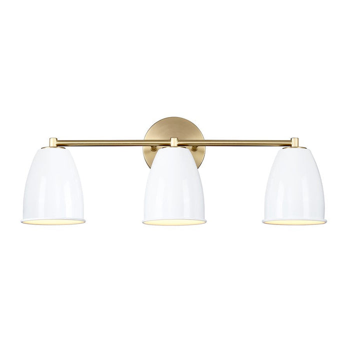 Designers Fountain Biba 24" 3 Light Vanity, Gold/Ice Mist - D300M-3B-BG