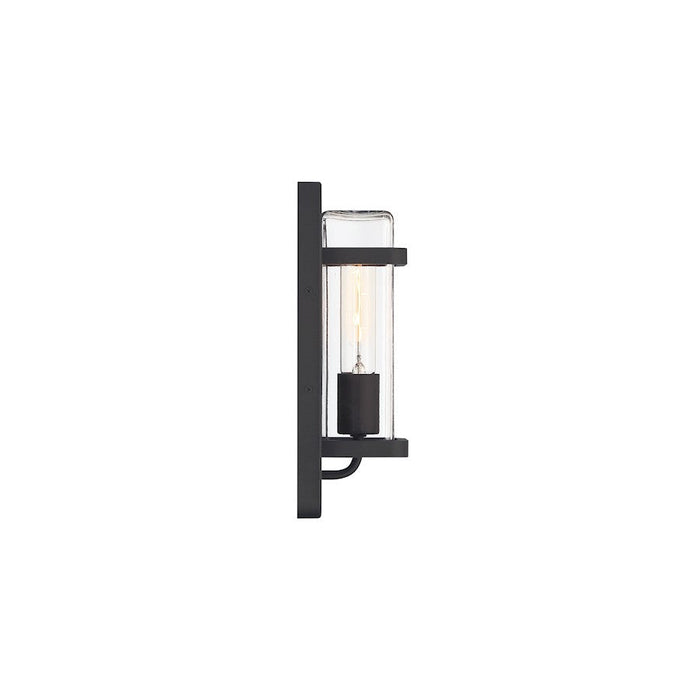 Designers Fountain Pearl Street 1Lt Wall Lantern, Black/Clear