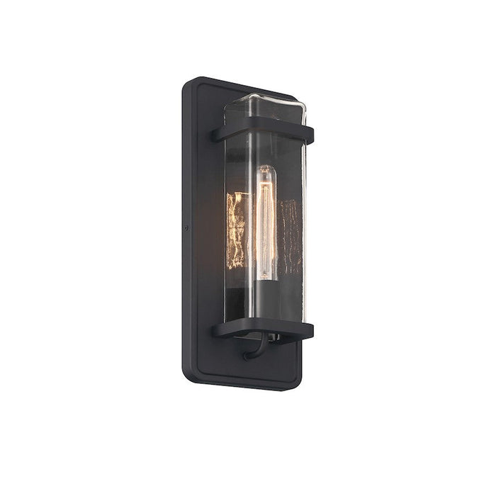 Designers Fountain Pearl Street 7" 1Lt Wall Lantern, Black/Clear - D303M-7EW-BK