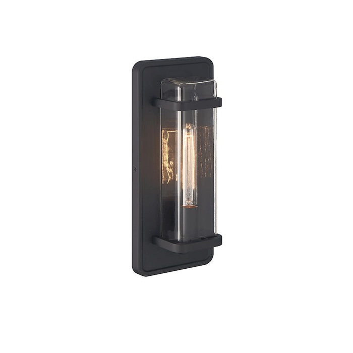 Designers Fountain Pearl Street 1Lt Wall Lantern, Black/Clear