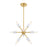 Designers Fountain Star Dust 8 Light Pendant, Brushed Gold