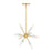 Designers Fountain Star Dust 8 Light Pendant, Brushed Gold